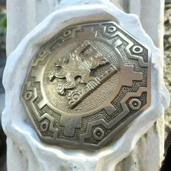 Peruvian Sterling Silver Brooch - Picture 3 of 5